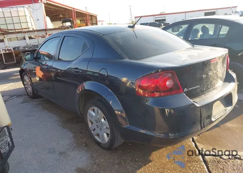 2012 Dodge Avenger Se from USA, damaged, VIN 1C3CDZAB4CN243506